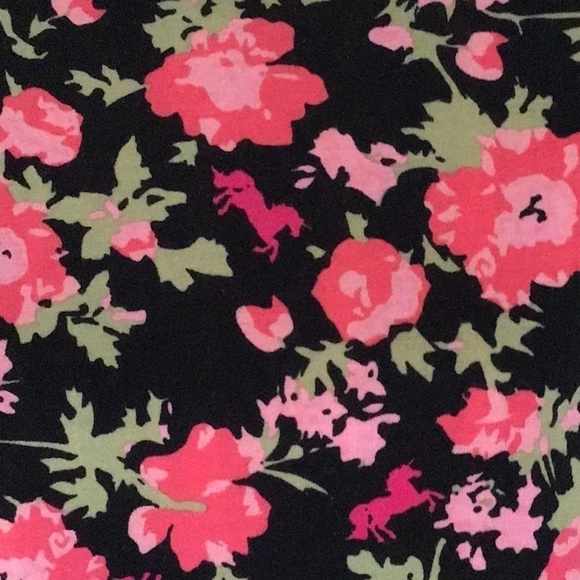 LuLaRoe Floral Unicorn Top Size Medium - Picture 2 of 6